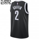 Maillot NBA Brooklyn Nets Blake Griffin 2 Nike 2022-23 Icon Edition Noir Swingman - Enfant